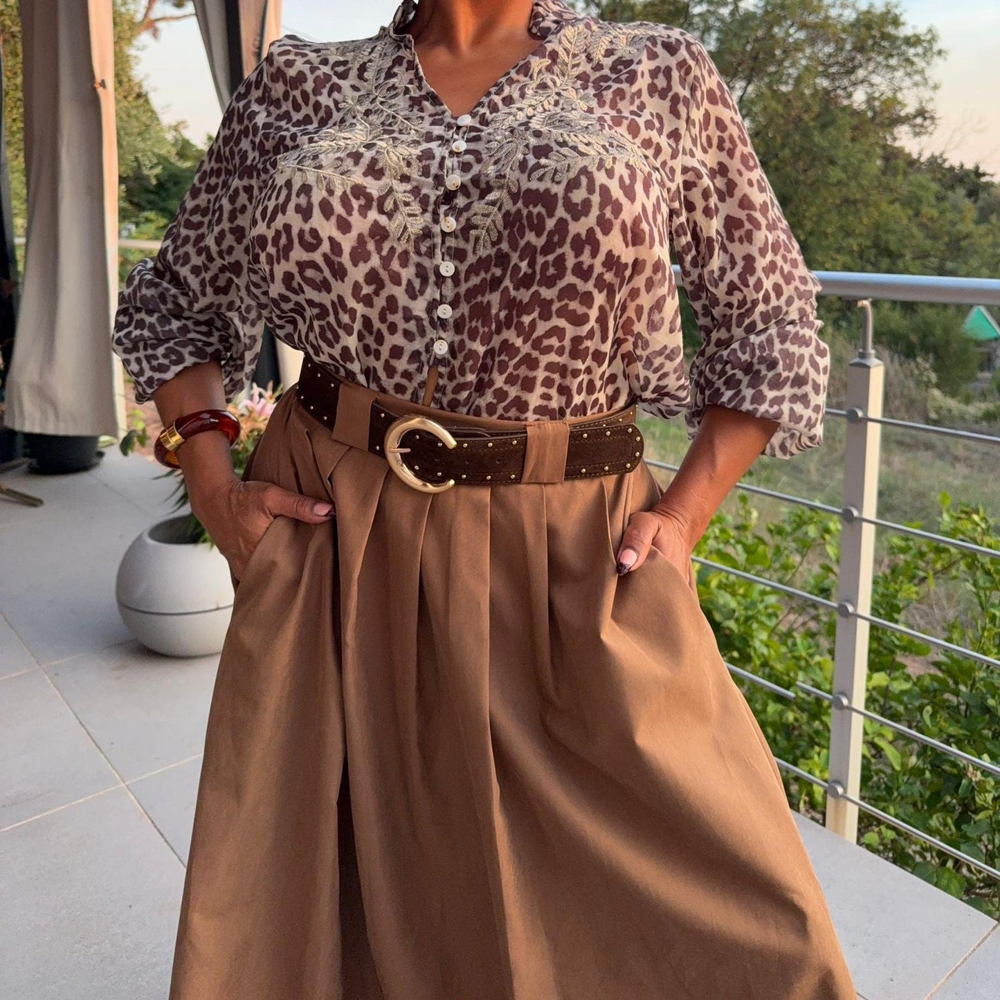 Jupe Brazil – Élégance bohème et ceinture incluse