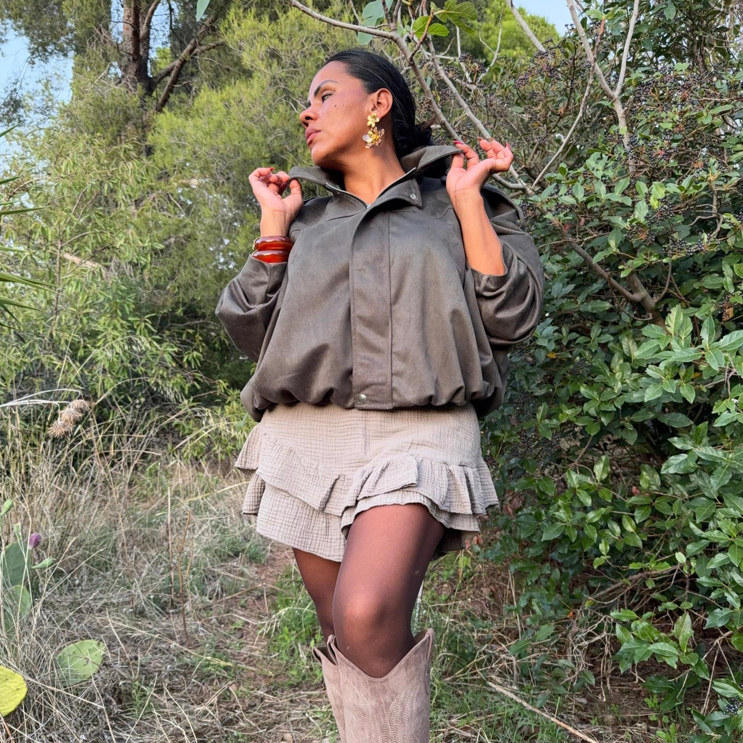 Veste Arizona – Effet daim & Doublure fourrure