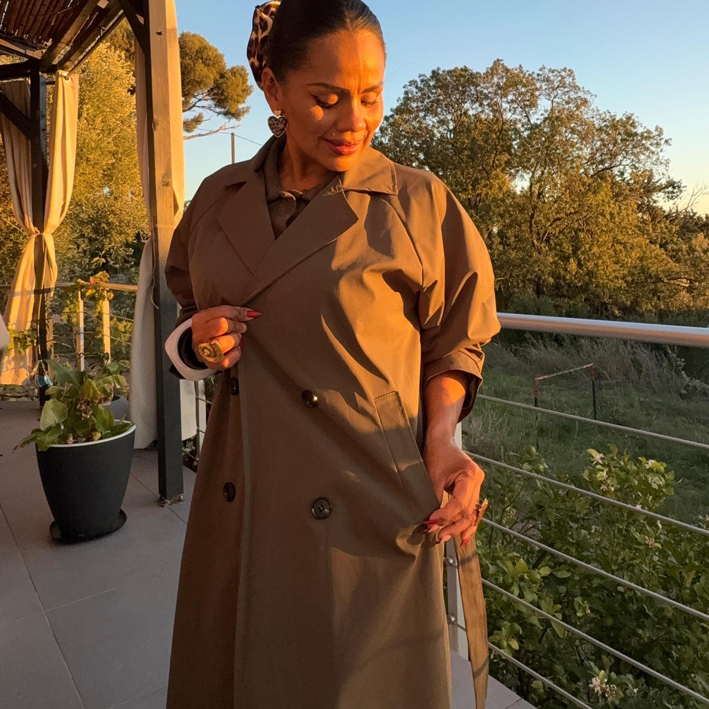 Trench Elisa — Élégance intemporelle, taille unique