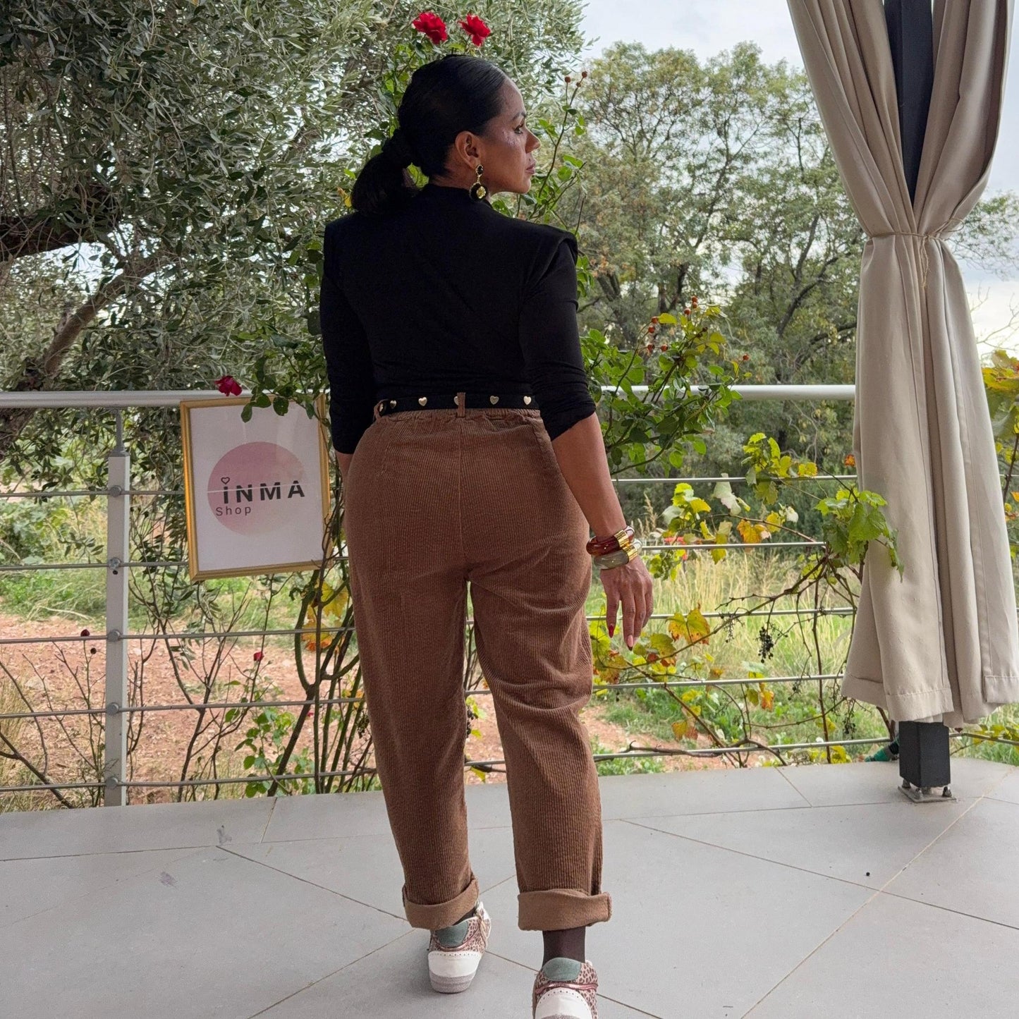 Pantalon Sofia – velours côtelé, confort et style