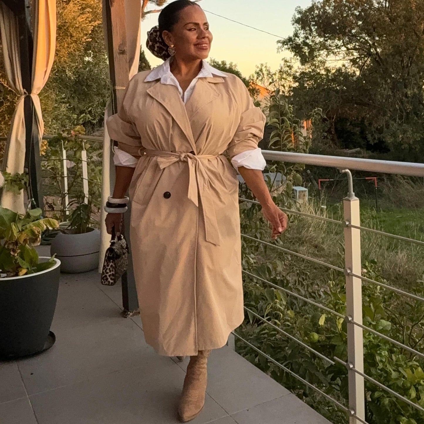 Trench Elisa — Élégance intemporelle, taille unique