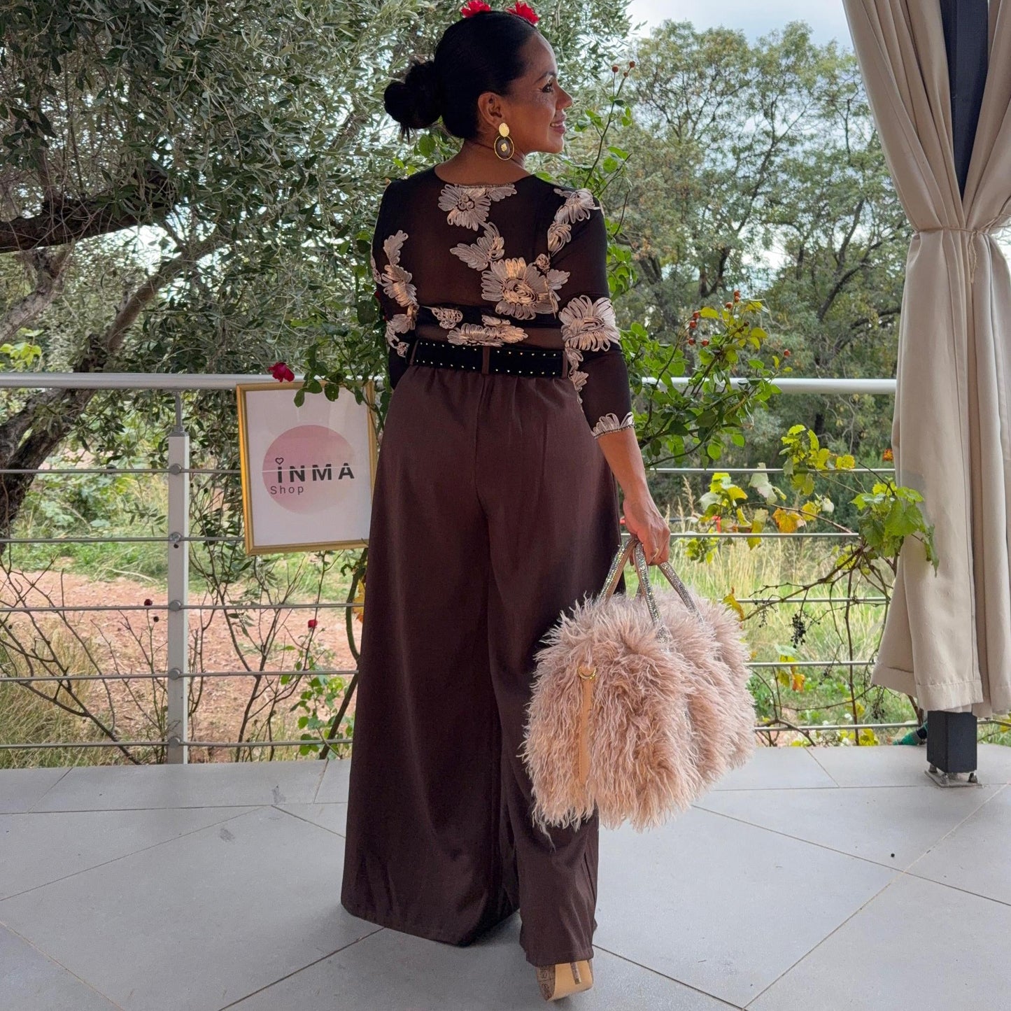 Pantalon Paloma – taille haute, coupe fluide