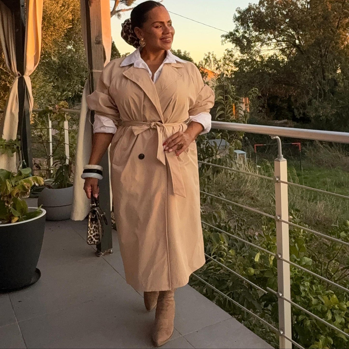 Trench Elisa — Élégance intemporelle, taille unique