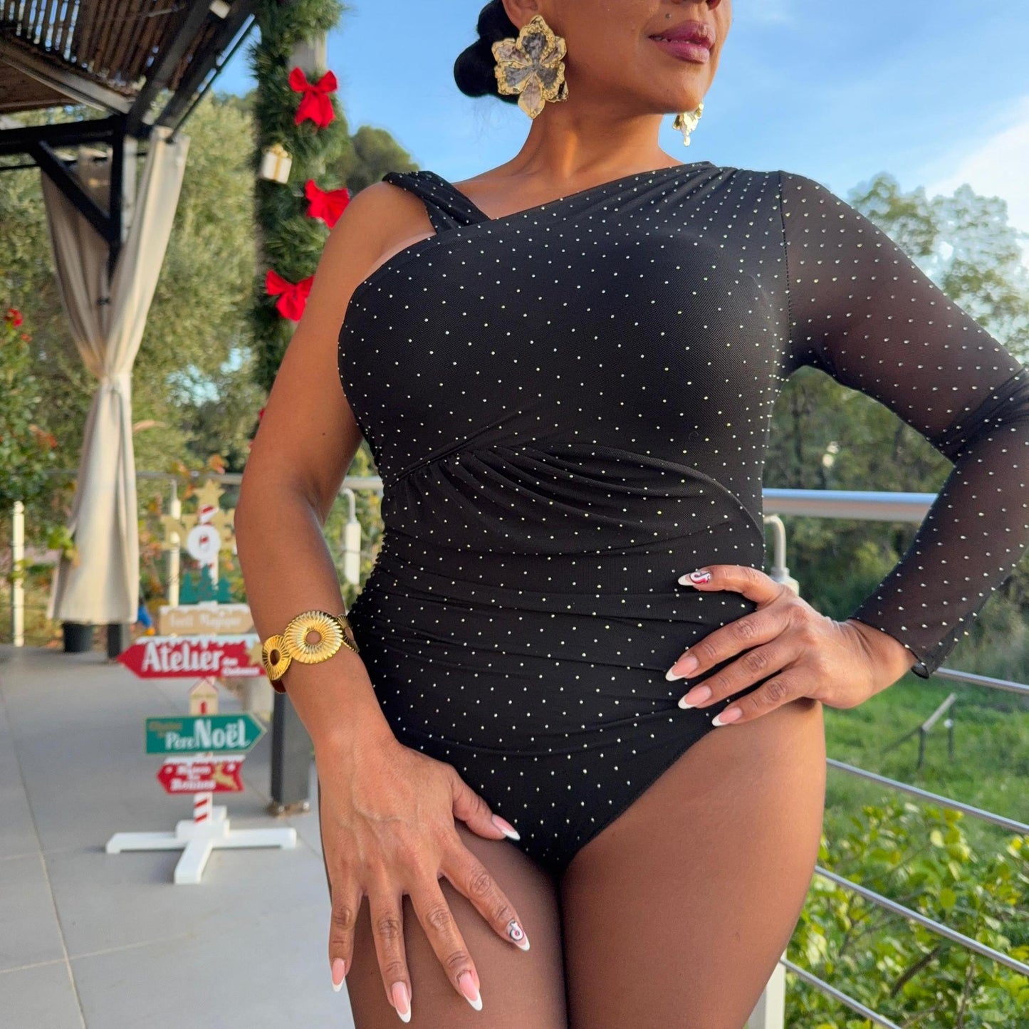 Body Stella – Asymétrique Strass